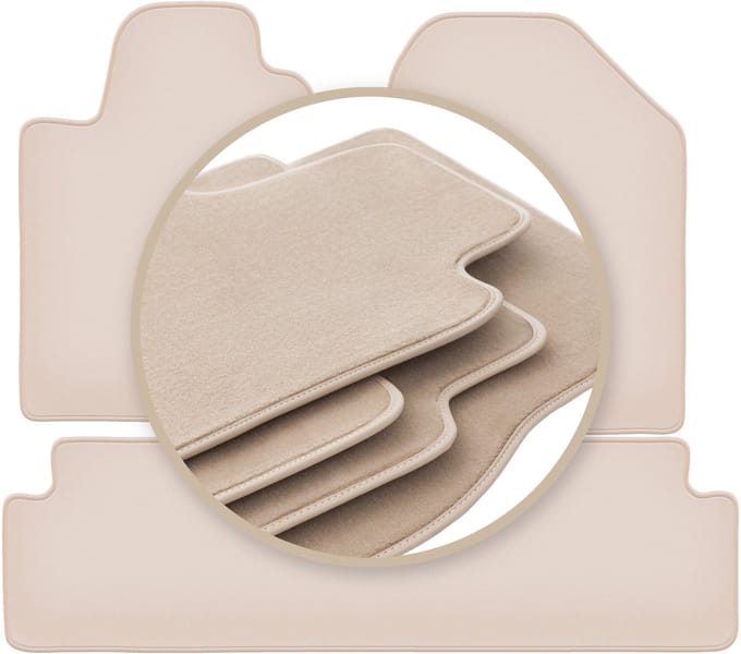 PREMIUM beige matten voor: Toyota Corolla Verso II minivan 2004-2009