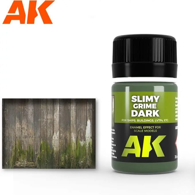 Emaille-effect pot AK Interactive Slimy Grime Dark
