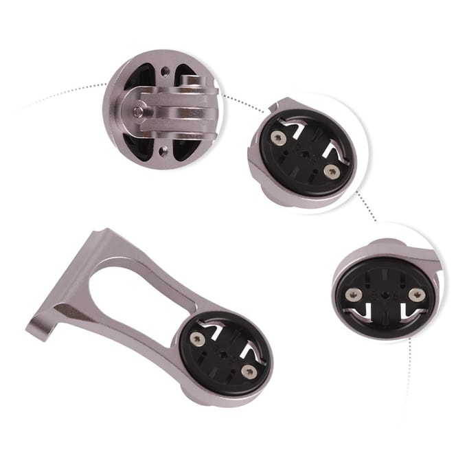 Fietskilometerteller Computer Aluminiumlegering Verlengbevestiging voor Garmin (Titanium)