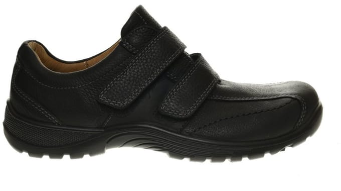 Heren Velcroschoenen Zwart Comfort Extra Breed maat 45