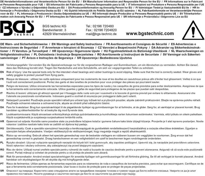 BGS Achterasbus-gereedschapset voor Renault Laguna II