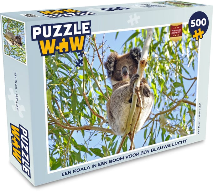 Puzzel Koala - Lucht - Takken - Kinderen - Jongens - Meiden - Legpuzzel - Puzzel 500 stukjes
