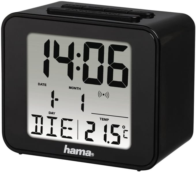 Hama wekker- Cube - Draadloos- Zwart