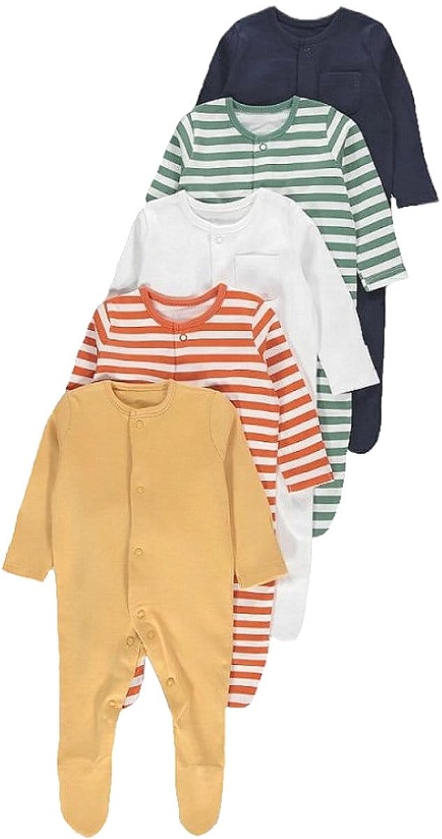 5 Boxpakjes - Sleepsuits - Pyjama´s - Katoen - Maat 3-6 mnd - 68
