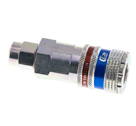 Staal/Messing DN 7.6 (7.2 Euro) Safety Luchtkoppeling Snelkoppeling 5x8 mm (streamline) Push-On - CLS7-S-SB-SE-C-5