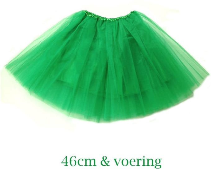 Tutu - Groen met voering - 46 cm