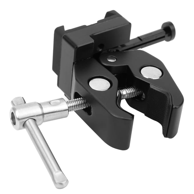 Camera V-Mount Batterijklem Adapterplaat voor Montage op Lampstatief Bureau black
