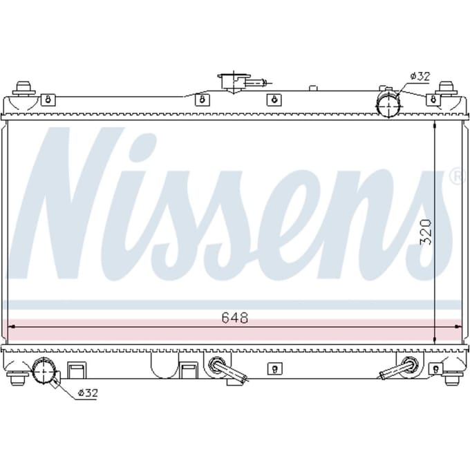 Radiator, motorkoeling NISSENS 62467