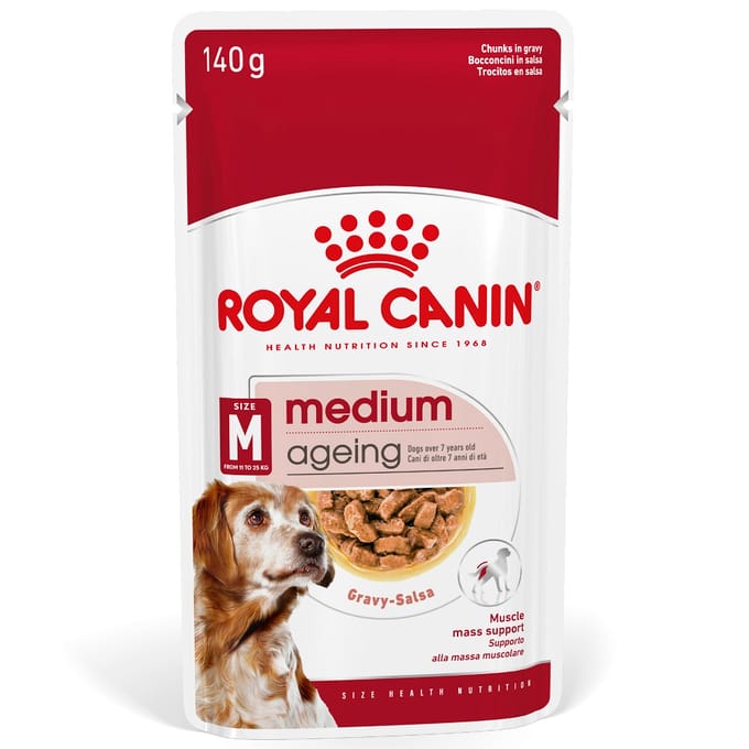 Royal Canin Medium Ageing 10+ Natvoer - 10x140 g - Hondenvoer