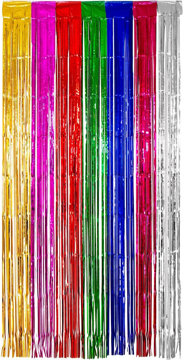 Folat - Deurgordijn folie Multikleur 2x1 meter