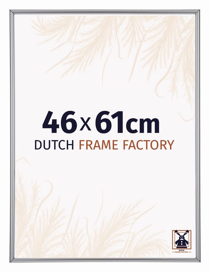 Fotolijst 46x61 cm - Kunststof - Zilver Hoogglans - Angers