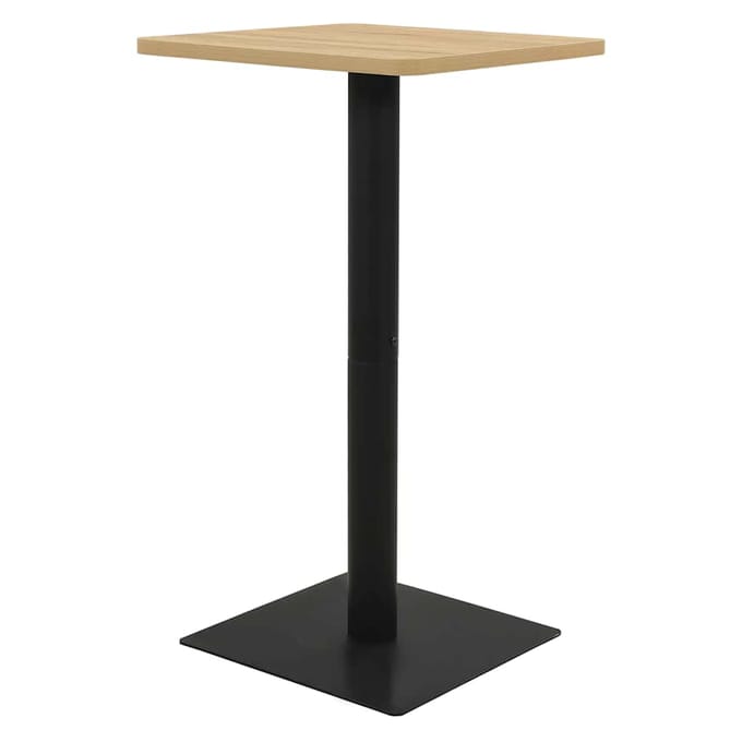 vidaXL Bistrotafel 50x50x107 cm eikenkleurig