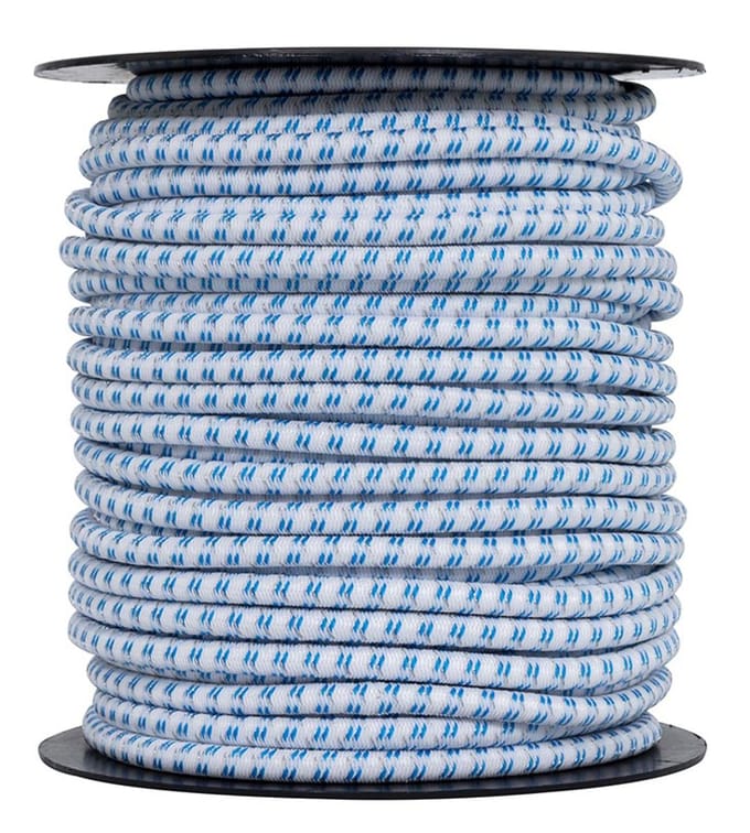 Pulsara Elastisch Cord Wit 50 M Rol Flexibel Koord