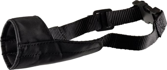Flamingo Honden Muilband Ned - Zwart - Maat M - 53/77 cm x 21 cm