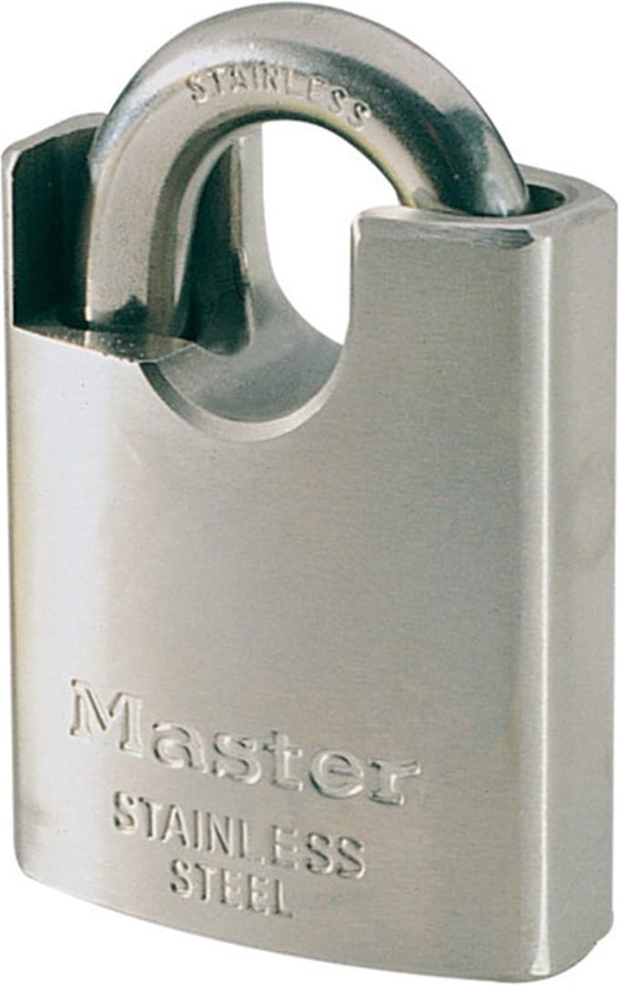MasterLock Hangslot 50 mm met verzonken beugel - Zilver