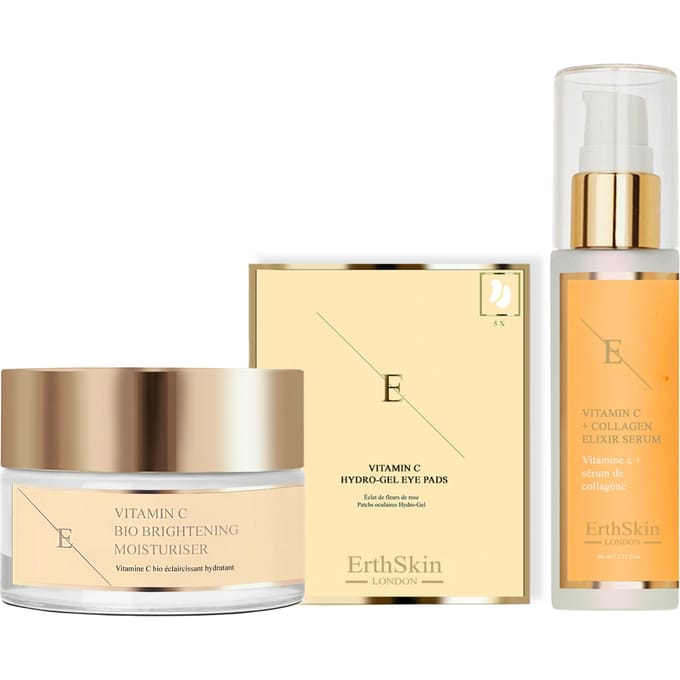 VITAMINE C + COLLAGEN ELIXIR SERUM 60ML + Vitamin C Bio Brightening Moisturiser 50ml + Vitamin C Hydrogel Eye Pads x 5