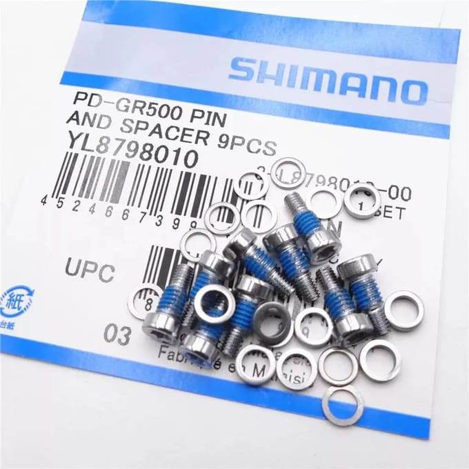 Afstandhouders en afstandhouders Shimano PD-GR500 (x9)