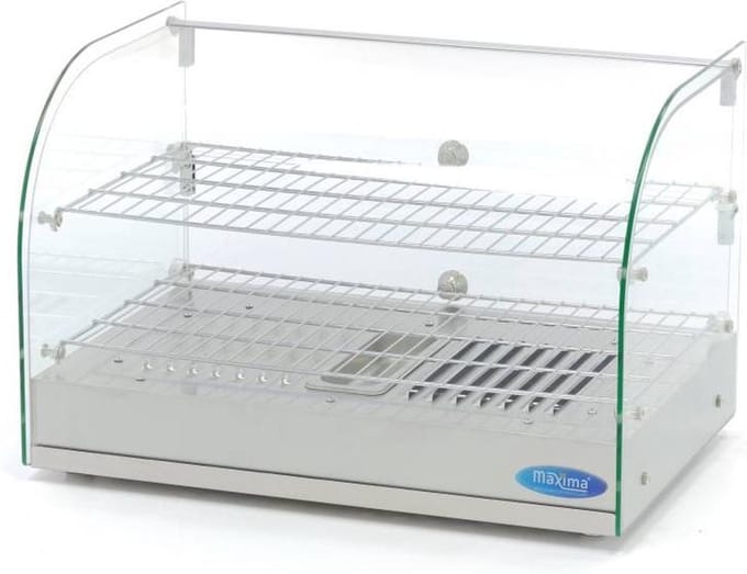 Warmhoudvitrine - 45 L - 55 cm - 2 Niveaus