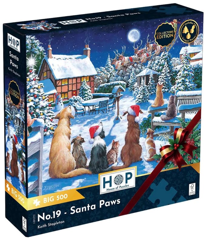 No.19 - Santa Paws Puzzel 500 XL Stukjes