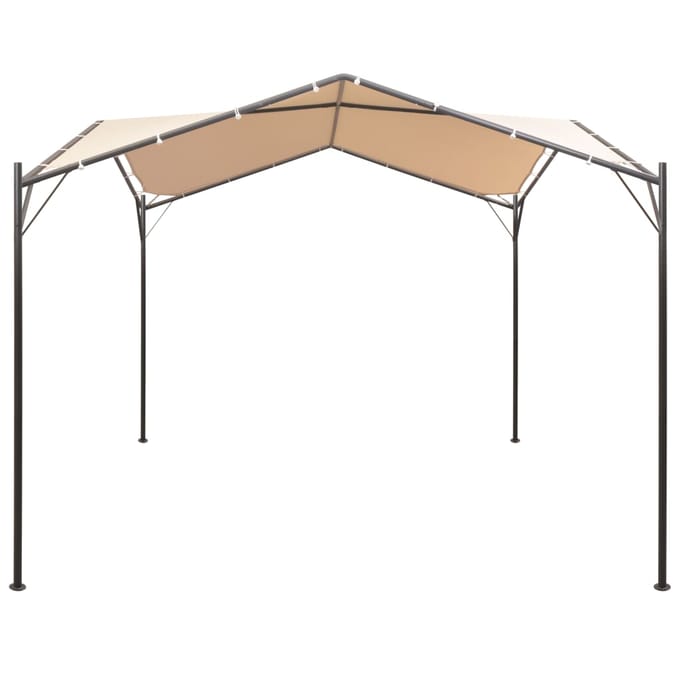 vidaXL - Prieel - 3x3 - m - staal - beige