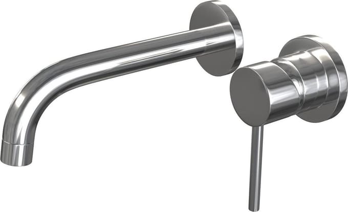 Brauer Chrome Edition inbouw wastafelmengkraan met gebogen uitloop en rozetten model A1 chroom
