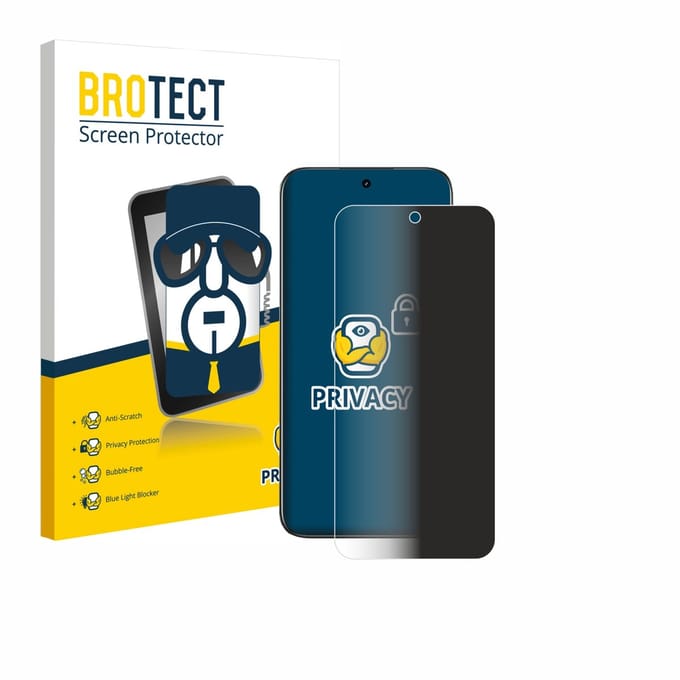 BROTECT - privacy screenprotector voor realme C85 4G - Folie Beschermfolie Blauwlichtfilter