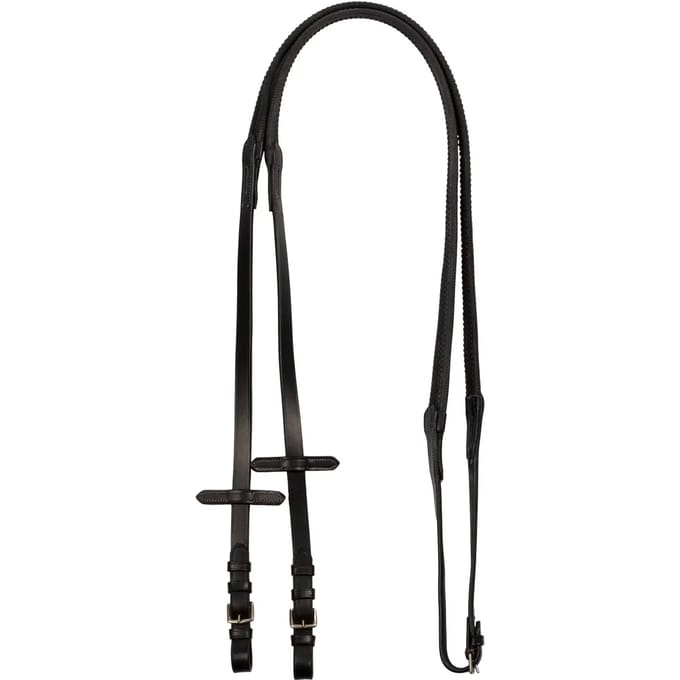Leren en rubber teugels voor paarden Equestro