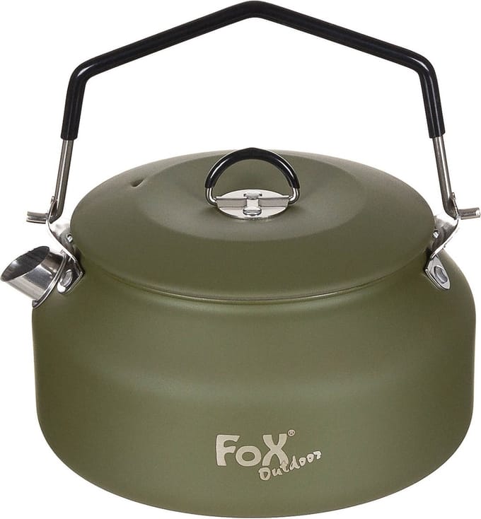 Fox outdoor waterketel, RVS, 950 ml (1 Qt), olijfgroen