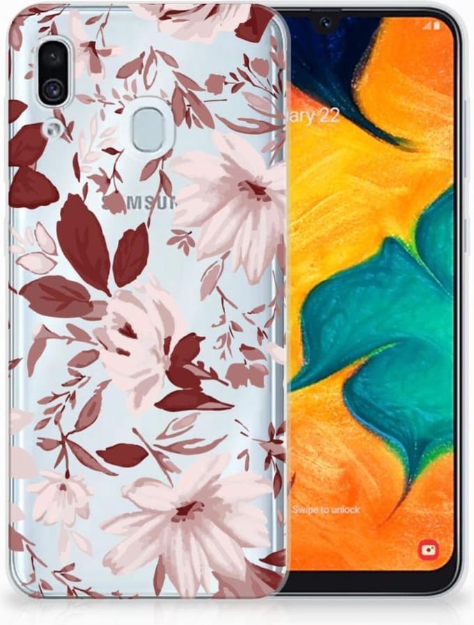Hoesje maken Samsung Galaxy A30 Watercolor Flowers