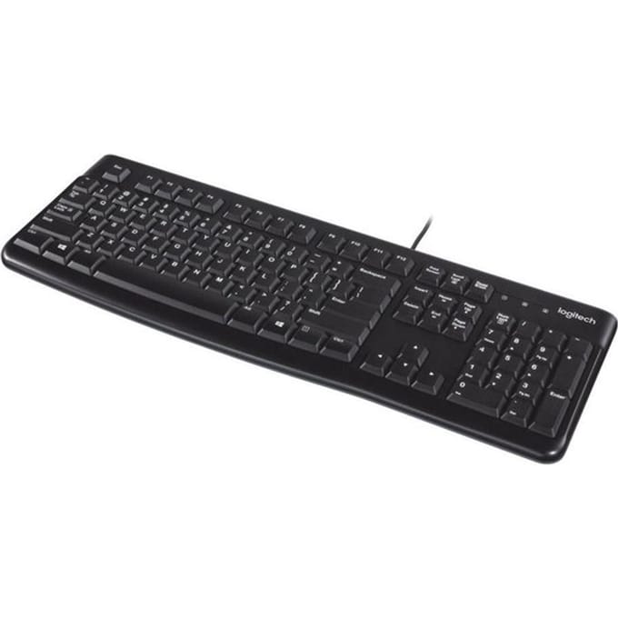 Logitech K120 Corded Keyboard - US - Toetsenbord - Engels (US international) - Zwart