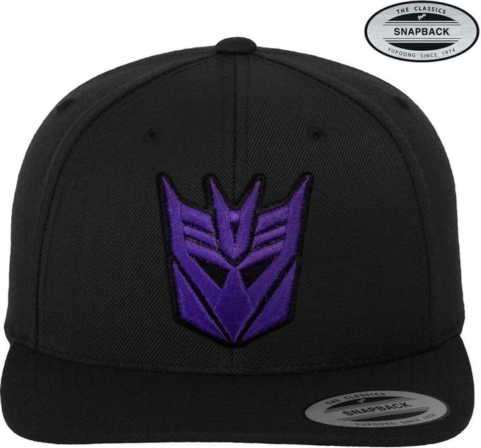 Transformers Decepticon 3D Patch Premium Snapback-pet Zwart