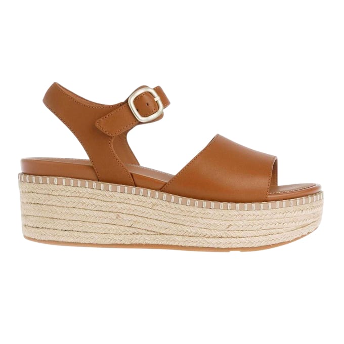 FitFlop Dames/Dames Eloise Espadrille Leren Sleehakken (Tan)