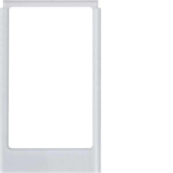 Groot hoekig glas design frame polair wit - WD2231
