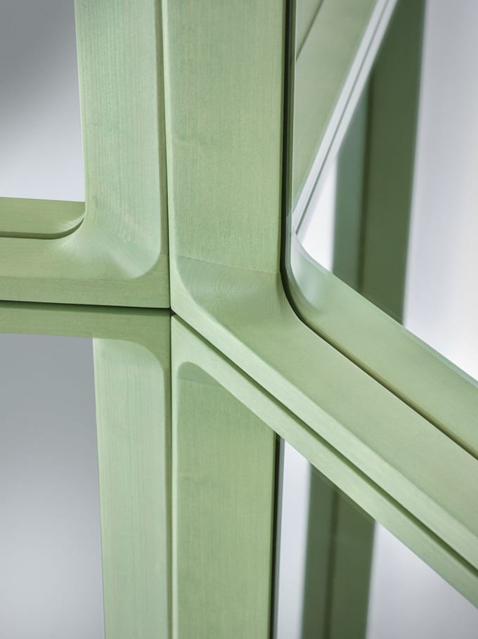 Muuto Arced  Spiegel groot - light green