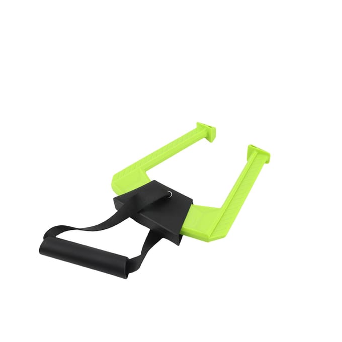 Barre de traction portable pour cadre de porte à double poignée, forte capacité de charge, équipement de traction pour cadre de porte pour salle de sport à domicile yellow