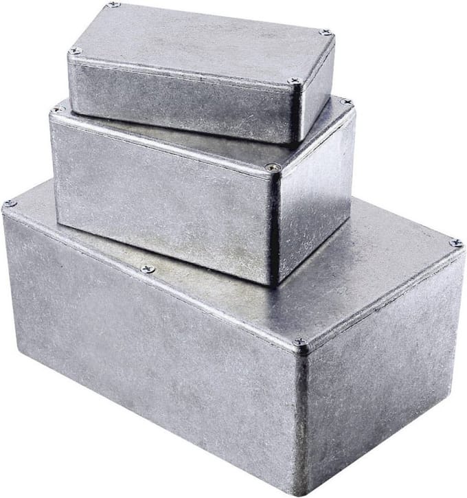 Hammond Electronics 1590F Universele behuizing 187.5 x 187.5 x 67 Aluminium Spuitgieten Aluminium 1 stuk(s)