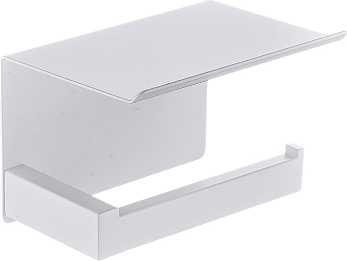 Wc-rolhouder mat wit met planchet