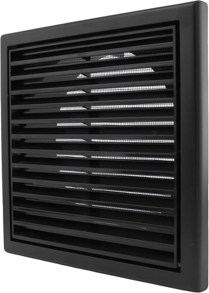 Ronde Ventilatie Rooster met Insectengaas voor Wand en Plafond 100mm