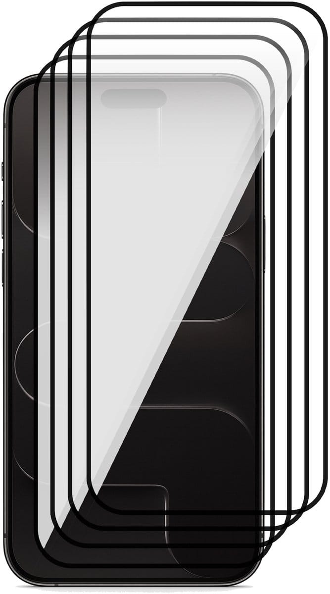 Screenprotector geschikt voor iPhone 17 Air - 4x Volledig Dekkend Glas Screen Protector