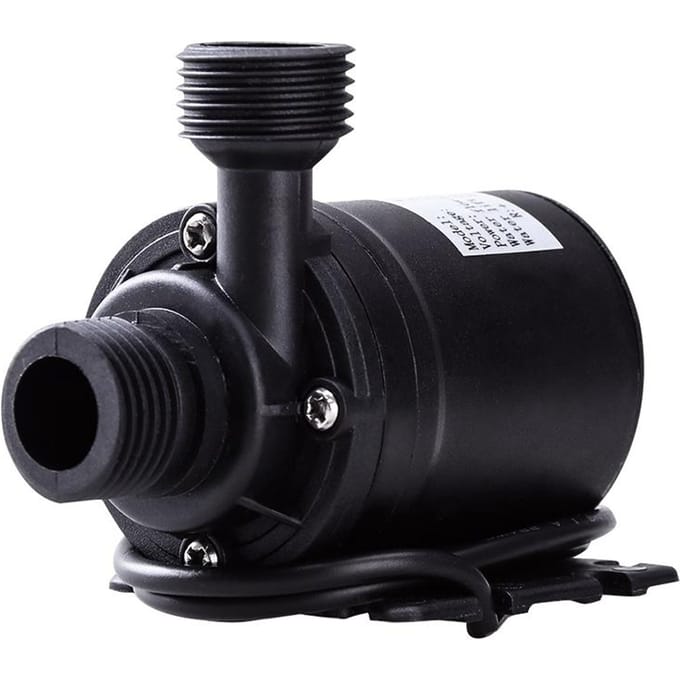 12V 800L/H Hoge Prestaties en Geluidsarme Borstelloze Dompelwaterpomp zwart