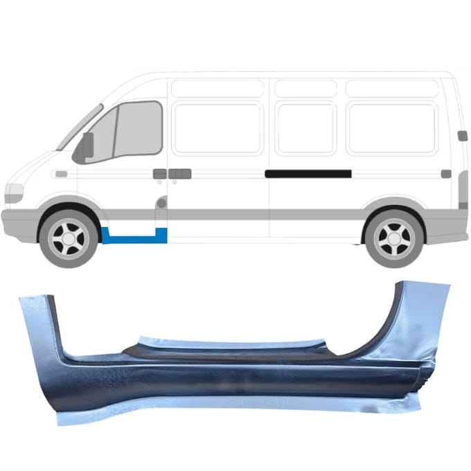 Reparatie dorpel voor Opel Movano 1998-2010 / Links