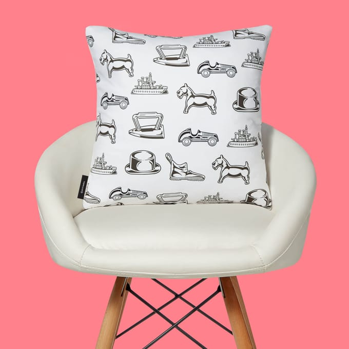 Monopoly Feet Up And Relax Square Cushion - 60x60cm - Soft Touch