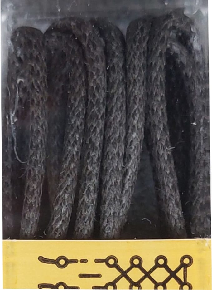 Bob Veter - Donker Bruin Grijs - Dun Rond - Wax - Lengte 70 cm - Dikte 2,5 mm - Schoenveter