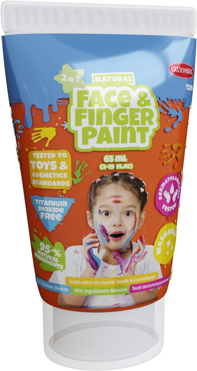 Boti Natural Face & Fingerpaint Tube - Orange 65ml