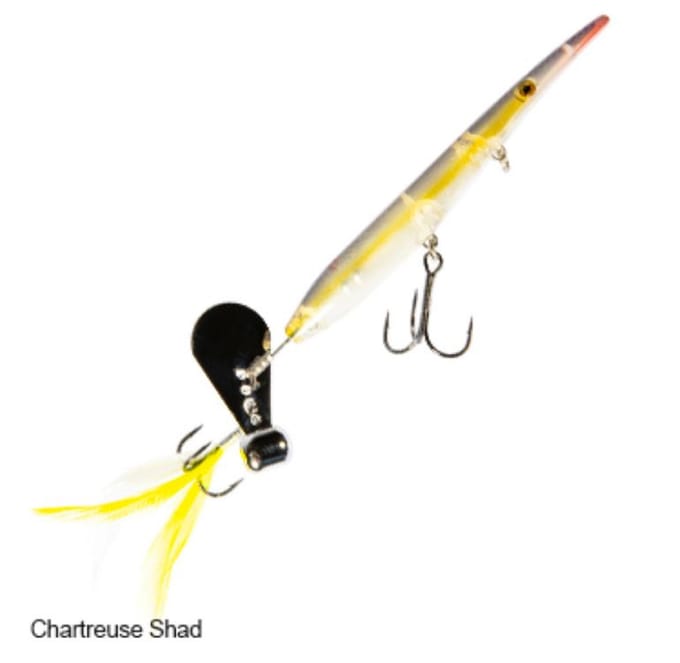 Zman Hell Raizer Tail Blade 5 Inch Zinkende Lure Chart Shad (3536)