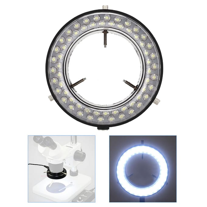 Lampe de microscope stéréo à éclairage annulaire pour la réparation de bijoux