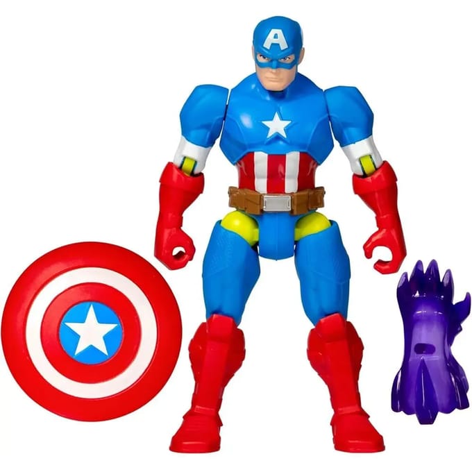 Hasbro Marvel actiefiguur MixMashers Captain America 12 cm speelgoed.
