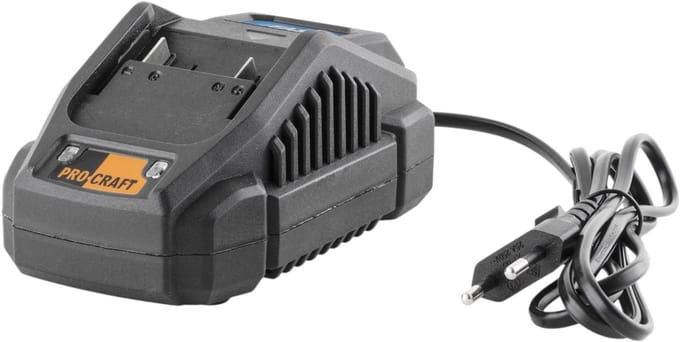 Procraft 20/2.4A oplader 20 V 2,4 A voor Li-ion-accu's