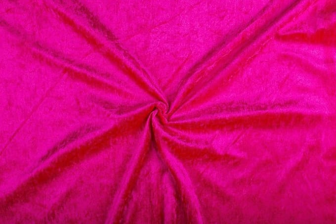 Velours de panne stof - Fuchsia 17 - 1 meter