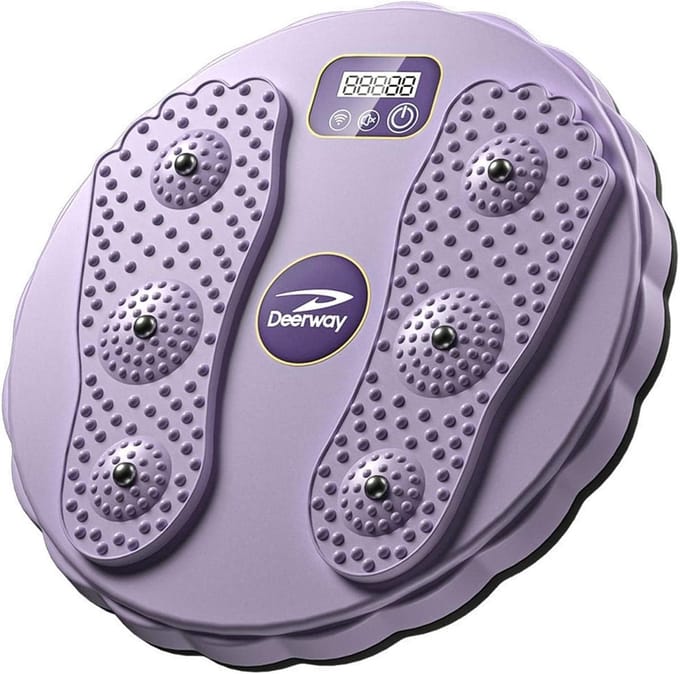 Taille Schijf - Twist Board - Lichaamsvorming - Magnetische Massage - 28x28x4cm - Paars